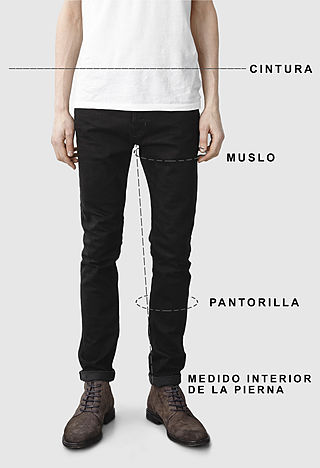 Men's jeans size guide