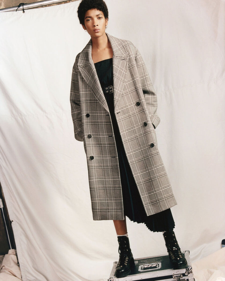 Shop unsere Karo Print Mäntel und Jacken für Damen