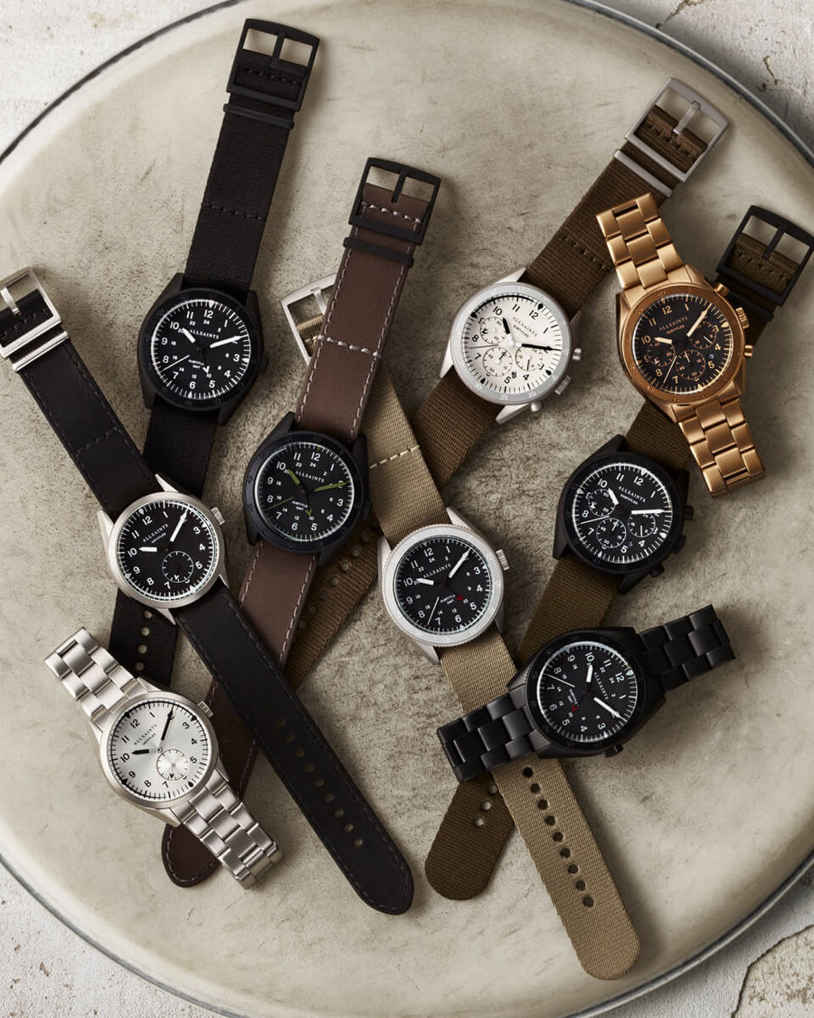 A pile of watches from our latest collection.